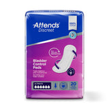 Attends® Discreet Bladder Control Pad 15 Inch Length Heavy Absorbency Polymer Core One Size Fits Most (1039115_CS) 200/CS