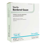 DermaRite® Bordered Gauze Island Dressing 6 X 6 Inch Square Sterile (883073_EA) 1/EA