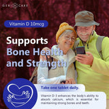 Geri-Care® Vitamin Supplement Vitamin D3 400 IU Strength Tablet 100 per Bottle (682942_CS) 12/CS