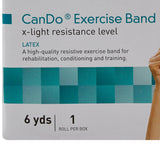 McKesson CanDo® Exercise Resistance Band Yellow 5 Inch X 6 Yard X-Light Resistance (1073317_EA) 1/EA