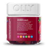 OLLY® Women's Multi Multivitamin Supplement MultiVitamins With Folic Acid Assorted Strengths - 240 mcg Gummy 90 per Bottle Blissful Berry Flavor (1228372_BT) 1/BT