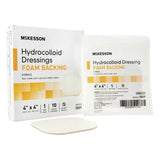 McKesson Hydrocolloid Dressing Foam Backing 4 X 4 Inch Square Hydrocolloid / Foam (882995_CS) 100/CS