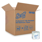 Scott® Essential Toilet Tissue White 1-Ply Standard Size Cored Roll 1210 Sheets 4 X 4-1/10 Inch (506916_RL) 1/RL