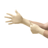 Diamond Grip™ Exam Glove Small NonSterile Latex Standard Cuff Length Textured Fingertips White Not Rated (307873_BX) 100/BX