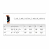 Ossur® Formfit® Wrist Brace Aluminum / Cotton / Polyester Left Hand Black X-Small (348276_EA) 1/EA