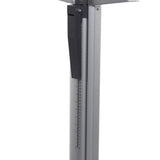 Health O Meter® Physician Scale with Height Rod Digital Display 660 lbs. / 300 kg Capacity Black / Gray AC Adapter / Battery Operated (571835_EA) 1/EA