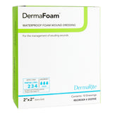 DermaFoam® Foam Dressing 2 X 2 Inch Without Border Waterproof Backing Nonadhesive Square Sterile (670774_BX) 10/BX