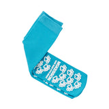 McKesson Paw Prints® Slipper Socks Unisex Adult One Size Fits Most Single Tread Single Patient Use Teal (475019_CS) 96/CS