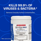 Opti-Cide® Max Surface Disinfectant Cleaner Premoistened Alcohol Based Manual Pull Wipe 160 Count Canister Alcohol Scent NonSterile (1100339_CT) 1/CT