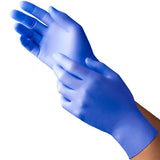 NEW AGE® 9128 Series Exam Glove Large NonSterile Nitrile Standard Cuff Length Textured Fingertips Violet Blue Chemo Tested / Fentanyl Tested (1217673_BX) 250/BX