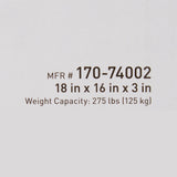 McKesson Seat Cushion 18 W X 16 L X 3 D Inch Foam / Gel (1065574_EA) 1/EA
