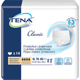 TENA® Classic Unisex Adult Absorbent Underwear Pull On with Tear Away Seams X-Large Disposable Moderate Absorbency (959417_PK) 14/PK
