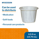 McKesson Souffle Cup 0.5 oz. White Paper Disposable (1251878_SL) 250/SL