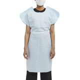 Graham Medical Products Patient Exam Gown Medium / Large Blue Disposable (171393_CS) 50/CS
