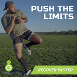 Green Drop™ Compression Socks Knee High Large / X-Large Black Closed Toe (1230637_PR) 1/PR