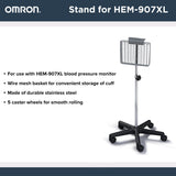 IntelliSense™ Blood Pressure Monitor Cart Stainless Steel Frame 22 Inch Silver 5-7/8 X 12 X 21-1/2 Inch Basket, 11 X 12 Inch Platform (419497_EA) 1/EA