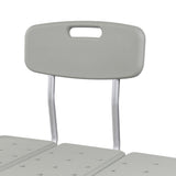 McKesson Knocked Down Bath Transfer Bench Removable Arm Rail 17-1/2 to 22-1/2 Inch Seat Height 400 lbs. Weight Capacity (1088139_CS) 1/CS