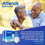 Attends® Unisex Adult Absorbent Underwear Pull On with Tear Away Seams Medium Disposable Heavy Absorbency (848957_BG) 1/BG