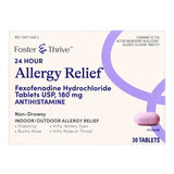 Foster & Thrive™ Allergy Relief 180 mg Strength Tablet 30 per Box (1238970_BX) 30/BX