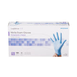 McKesson Confiderm® 3.8 Exam Glove X-Large NonSterile Nitrile Standard Cuff Length Textured Fingertips Blue Not Rated (921612_BX) 100/BX
