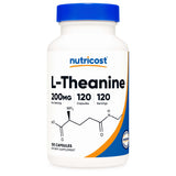 nutricost® Dietary Supplement L-Theanine 200 mg Strength Capsule 120 Per Bottle (1270257_BT) 1/BT