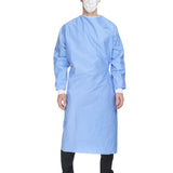 McKesson Non-Reinforced Surgical Gown with Towel X-Large Blue Sterile AAMI Level 3 Disposable (1104453_CS) 28/CS
