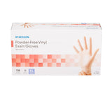 McKesson Exam Glove X-Large NonSterile Vinyl Standard Cuff Length Smooth Clear Not Rated (833078_BX) 130/BX