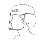 Halyard Face Shield One Size Fits Most 3/4 Length Anti-fog Disposable NonSterile (180155_EA) 1/EA