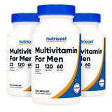 nutricost® Multivitamin For Men Dietary Supplement Vitamin A / C / D / E / K 1,800 mcg - 125 mg - 75 mcg - 20 mg - 80 mcg Strength Capsule 120 Per Bottle (1270268_BT) 1/BT