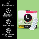 U by Kotex® Security® Feminine Pad Maxi Regular Absorbency (1094706_CS) 144/CS