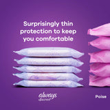 Always® Discreet Bladder Control Pad 9.4 Inch Length Light Absorbency Super Absorbent Core Size 3 (928408_PK) 30/PK