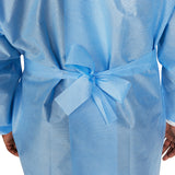 McKesson Protective Procedure Gown X-Large Blue NonSterile Not Rated Disposable (1247972_CS) 60/CS
