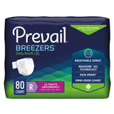 Prevail® Breezers® Unisex Adult Incontinence Brief Regular Disposable Heavy Absorbency (527367_CS) 80/CS