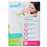 Evenflo Advanced Nursing Pad One Size Fits Most Soft Breathable Material Disposable (1041159_EA) 1/EA