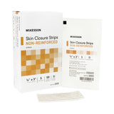 McKesson Skin Closure Strip 1/8 X 3 Inch Nonwoven Material Flexible Strip Tan (876299_CS) 200/CS