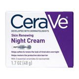 CeraVe® Skin Renewing Night Cream Facial Moisturizer 1.7 oz. Jar Unscented Cream (1253468_EA) 1/EA