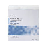 McKesson Gauze Sponge 4 X 4 Inch 12-Ply Sterile 1 per Pack (446049_CS) 1200/CS