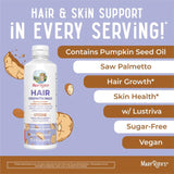 Mary Ruth's® Hair Growth Max Liposomal Dietary Supplement Vitamin E / B6 / Biotin 4 mg / 3 mg / 10,000 mcg Strength Liquid 15.22 oz. Almond Cookie Flavor (1271763_EA) 1/EA