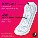 U by Kotex® Security® Feminine Pad Maxi Regular Absorbency (1094706_CS) 144/CS