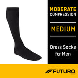 3M™ Futuro™ Revitalizing Compression Socks Over the Calf Medium Black Closed Toe (1084272_PR) 1/PR