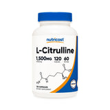 nutricost® Dietary Supplement L-Citrulline 1,500 mg Strength Capsule 120 Per Bottle (1270269_BT) 1/BT