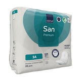 Abena® San Premium Bladder Control Pad 4.3 X 12.9 Inch Moderate Absorbency Fluff / Polymer Core Size 3A (1218215_PK) 28/PK