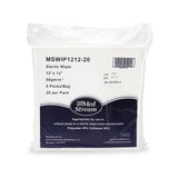 McKesson Cleanroom Wipe ISO Class 5 20 Count Bag 12 X 12 Inch Sterile Disposable (1139247_PK) 20/PK