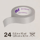 3M™ Durapore™ Medical Tape White 1/2 Inch X 10 Yard Silk-Like Cloth NonSterile (5774_RL) 1/RL