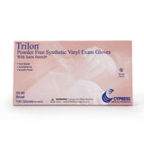 Trilon® Exam Glove Small NonSterile Vinyl Standard Cuff Length Smooth Clear Not Rated WITH PROP. 65 WARNING (264524_BX) 100/BX