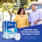 Attends® Bariatric Unisex Adult Incontinence Brief 4X-Large Disposable Heavy Absorbency (955308_CS) 32/CS