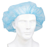McKesson Bouffant Cap Blue Elastic Closure (237326_CS) 500/CS