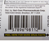 HEALTHSTAR® Pain Relief 81 mg Strength Aspirin Tablet 120 per Bottle (1043633_CS) 12/CS