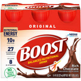 Boost® Original Oral Supplement Rich Chocolate Flavor Liquid 8 oz. Bottle (1107869_CS) 24/CS