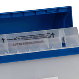 PharmaSafety™ Pharmaceutical Waste Container White Base 16-1/2 H X 13-3/4 W X 6 D Inch Horizontal Entry 3 Gallon (440485_CS) 10/CS